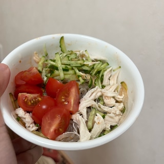 ダイエットに！糸こんにゃくでキムチ冷麺